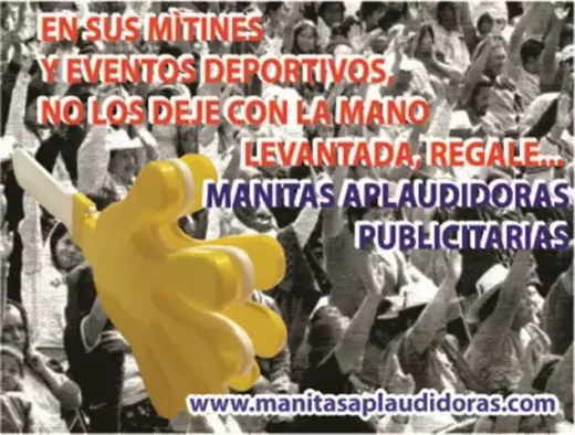 MANITAS APLAUDIDORAS PUBLICITA