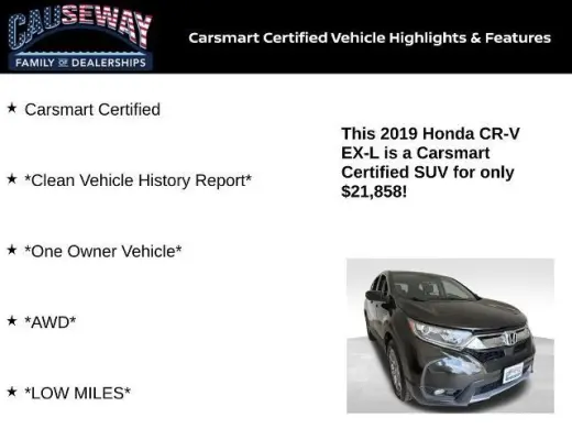 Honda CR-V 2019 AWD EX-L 4dr SUV