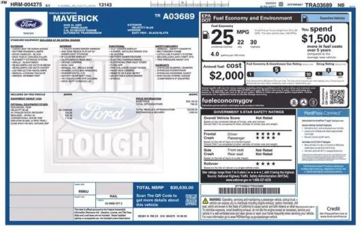 Ford Maverick 2026 AWD XL 4dr SuperCrew 4.5 ft. SB