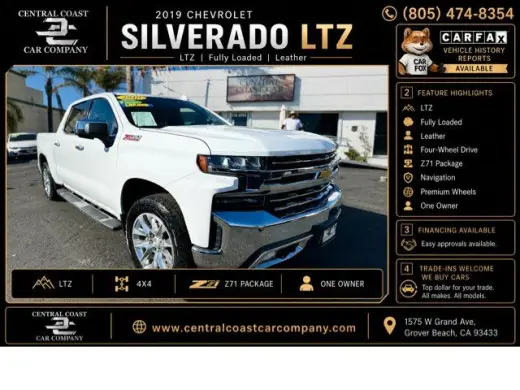 2019 Chevrolet Silverado 1500 4X4 LTZ