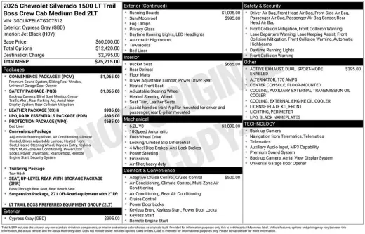 2026 Chevrolet Silverado 1500 LT Trail Boss
