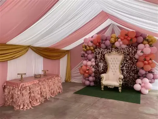 Carpas draping mesas silla