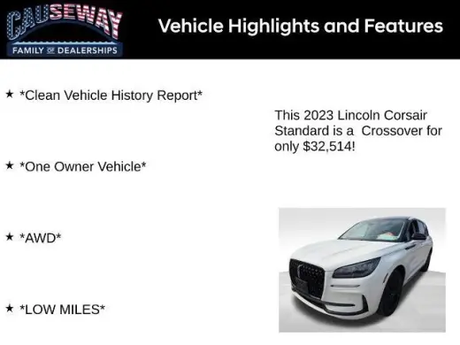 Lincoln Corsair 2023 AWD Standard 4dr SUV