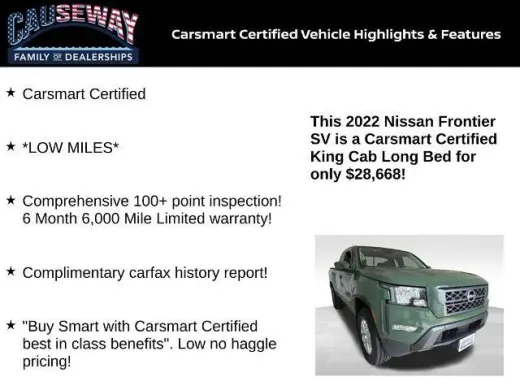 Nissan Frontier 2022 4x4 S 4dr King Cab 6.1 ft. SB