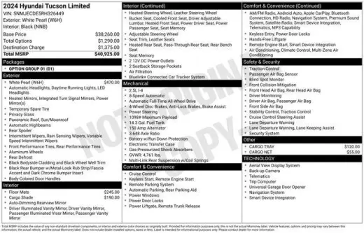Hyundai TUCSON 2024 AWD Limited 4dr SUV