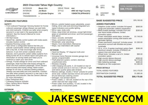 2023 Chevrolet Tahoe