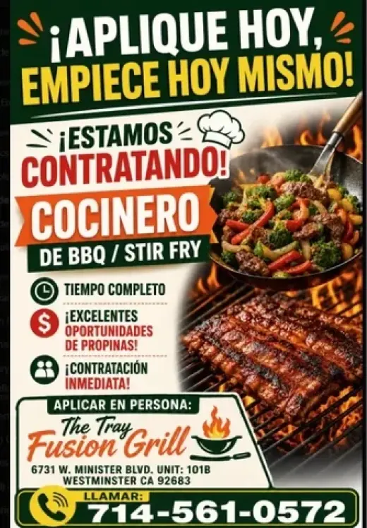 COCINERO DE BBQ /STIR FRY