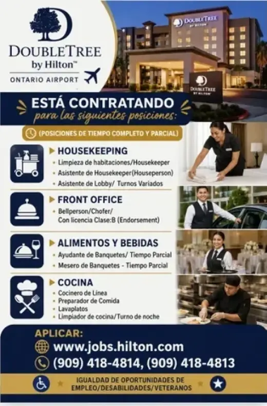 TRABAJOS EN HOTEL 📍Ontario
