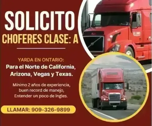 SOLICITO CHOFER CLASE:A