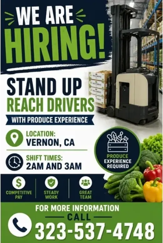 Hiring Stand up Reach Drivers!