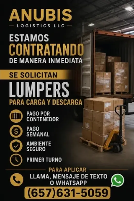 ¡CONTRATACIÓN INMEDIATA!
