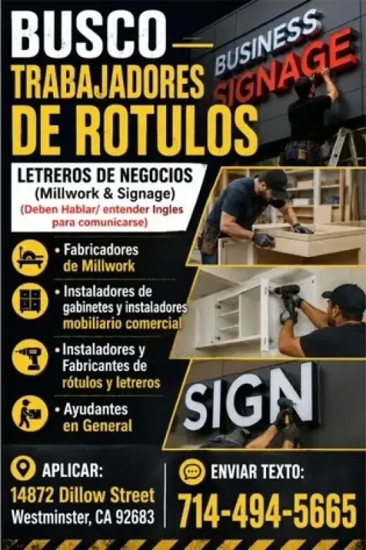 TRABAJADOR Millwork & Signage