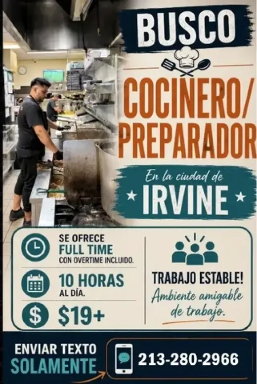 BUSCO COCINERO 📍Irvine