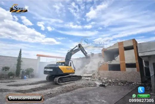 Excavadoras, Derrocamientos.