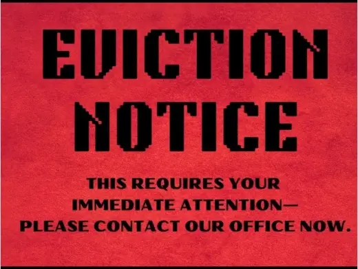 Notice to vacate desalojo