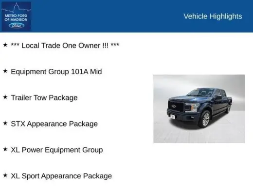 Ford F-150 2018 4x4 XLT 4dr SuperCrew 5.5 ft. SB