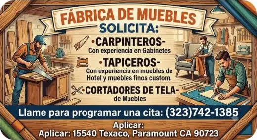 CARPINTERO/ TAPICERO/ CORTADOR