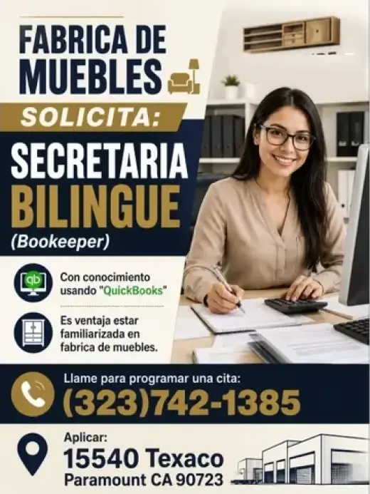 SECRETARIA BILINGÜE-Bookeeper