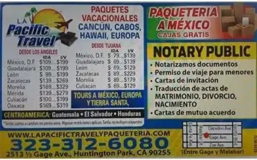 LA PACIFIC TRAVEL Y NOTARY