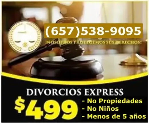 DIVORCIOS DESDE 499