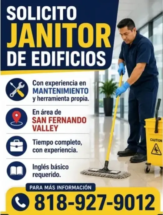 JANITOR 📍SAN FERNANDO VALLEY
