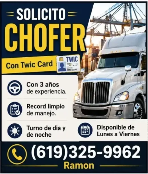 CHOFER Con Twic Card
