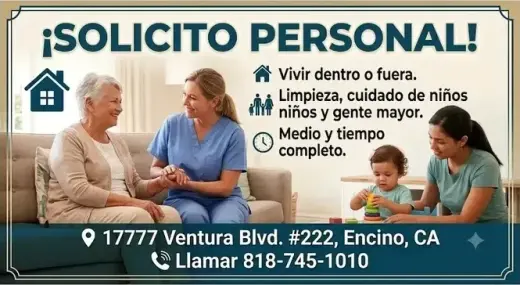 PERSONAL DOMÉSTICO en📍ENCINO