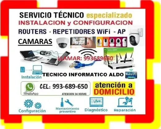 TECNICO INTERNET WIFI CAMARAS