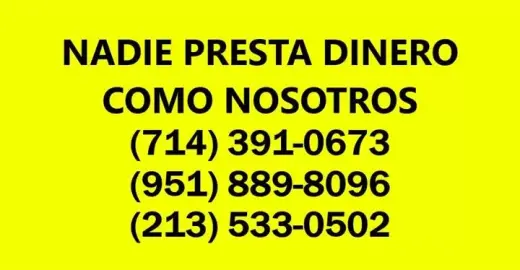 • NADIE PRESTA COMO NOSOTROS •