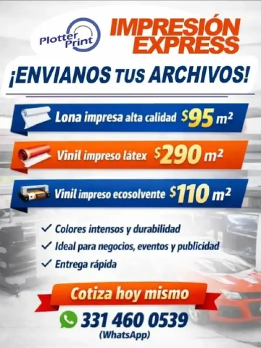 IMPRESION DE LONAS Y VINILES