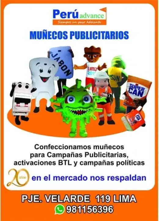 Muñecos Publicitarios en finos