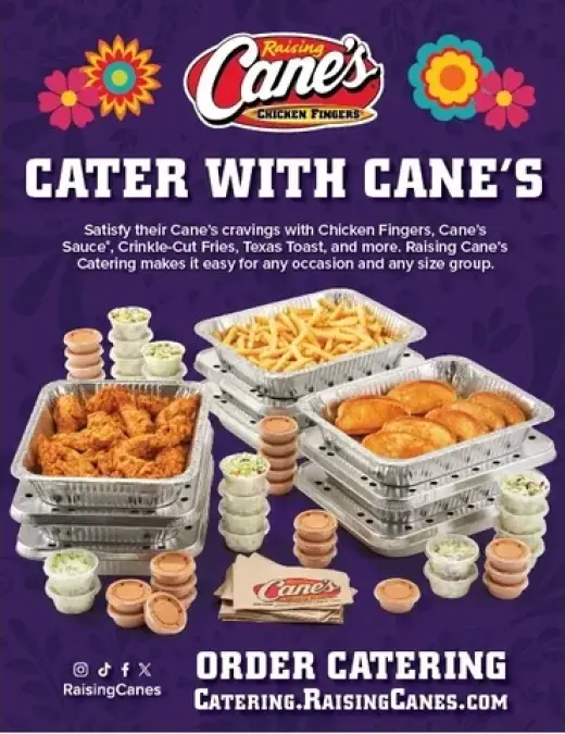 Cater with Cane's
