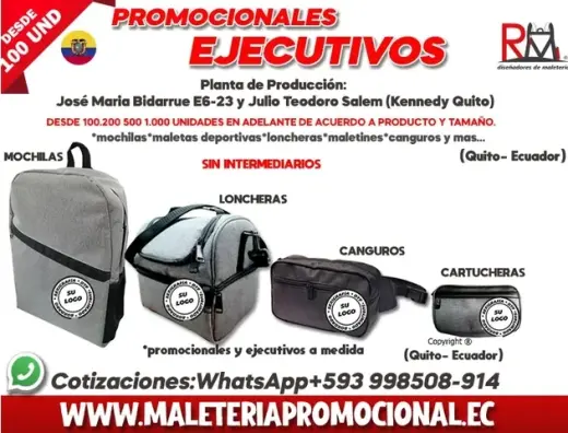 FABRICA DE MOCHILAS EN ECUADOR