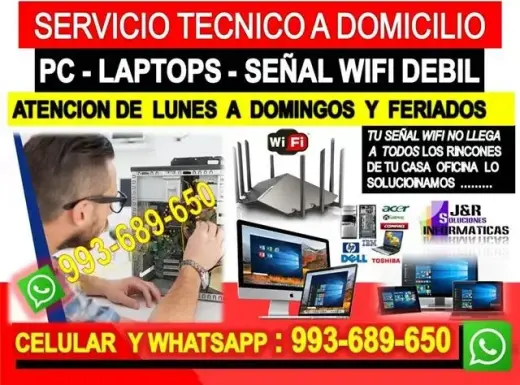 TECNICO PC LAPTOP REDES WIFI