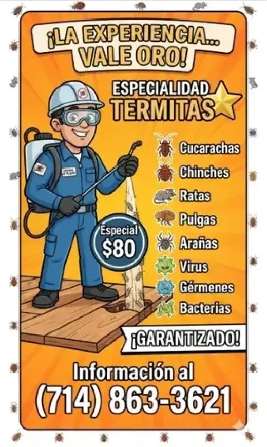 🚚Especial $80. Cucarachas 🪳