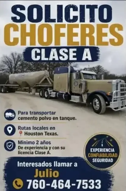 BUSCO CHOFERES📍Houston Texas