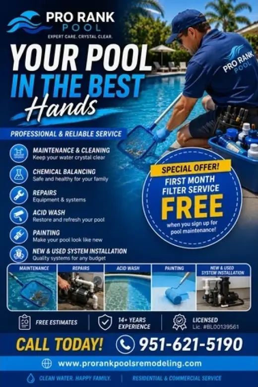 POOL SERVICES – SPECIAL OFFER!