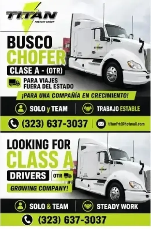 🚚BUSCO CHOFER CLASE A (OTR)🚚