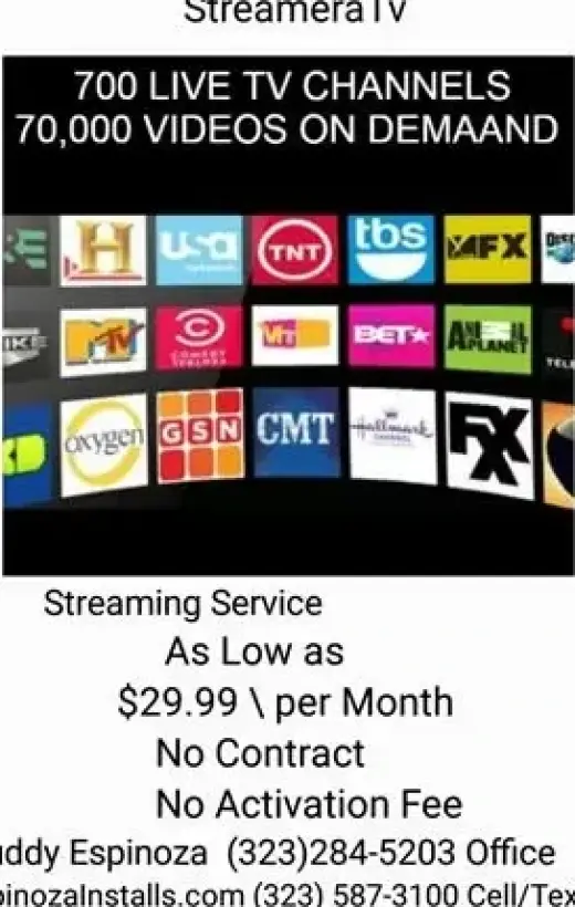 Streaming TV Service $29/ mes