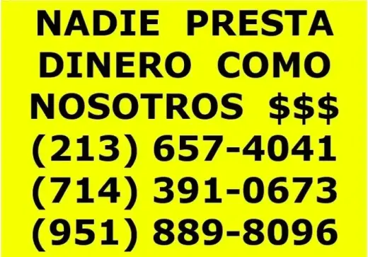 • NADIE PRESTA COMO NOSOTROS •