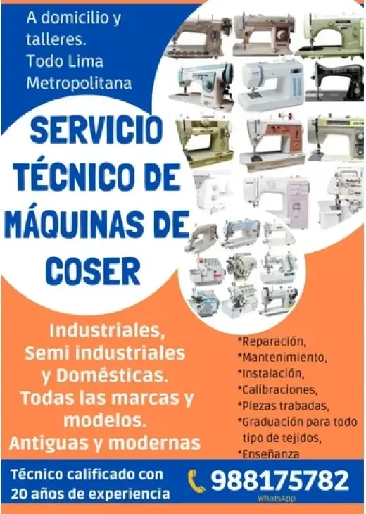 Técnico de máquinas de coser
