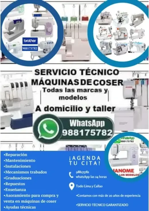 Técnico de máquinas de coser