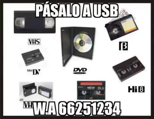 Pasa tus vhs y videos a usb