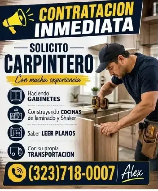 SOLICITO CARPINTERO
