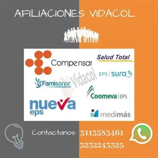 Afiliaciones Vidacol