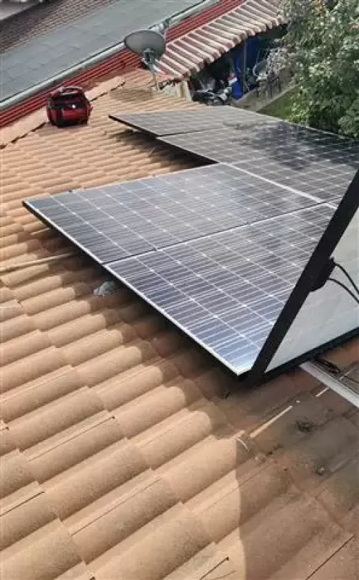 Solar panels remove, take off