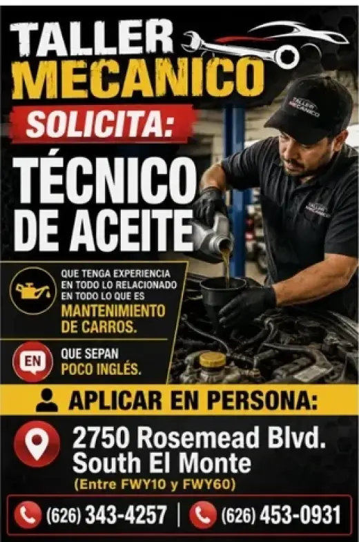 SOLICITO TECNICO DE ACEITE