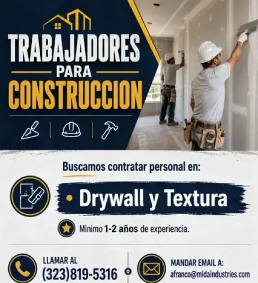 TRABAJADORES PARA CONSTRUCCIÓN