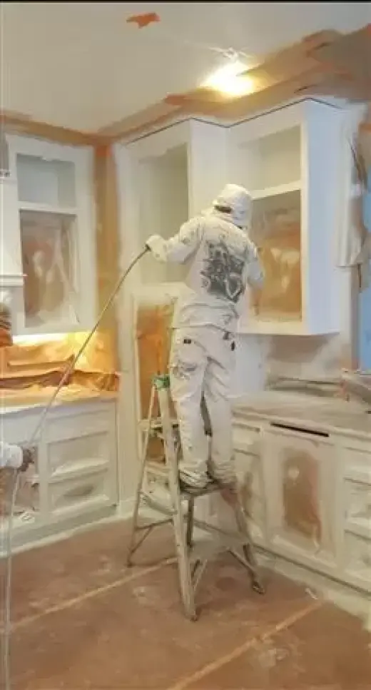 Cabinets refinishing & drywall