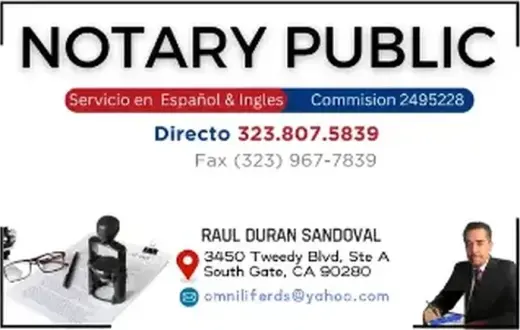 NOTARY PUBLIC & SEGUROS AUTO